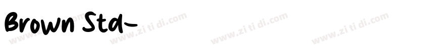 Brown Std字体转换